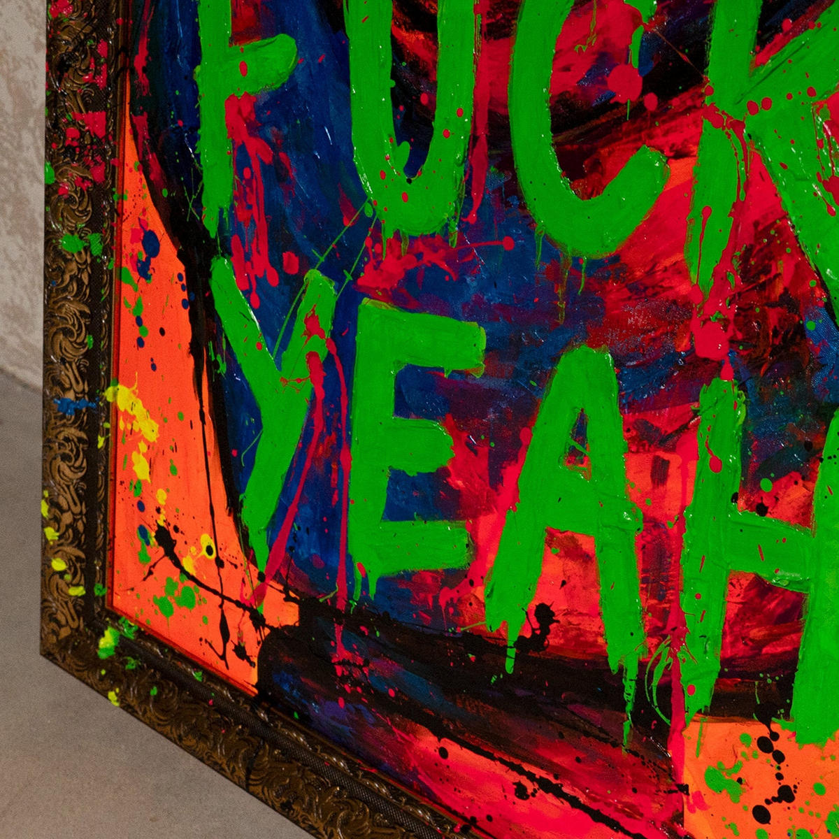 GEMÄLDE Griechischer Vibe Schattenfugenrahmen Gold 140x70 cm - Goldfarben, Holz (140/70cm) - YS-art gallery