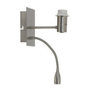 WANDLEUCHTE Regina Silber 20/11/35 cm - Silberfarben, Metall (11/35/20cm) - Light & Living
