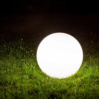 AUSSEN-KUGELLAMPE Globe Ø 50cm - Weiß, Kunststoff (50/50/50cm) - s.luce