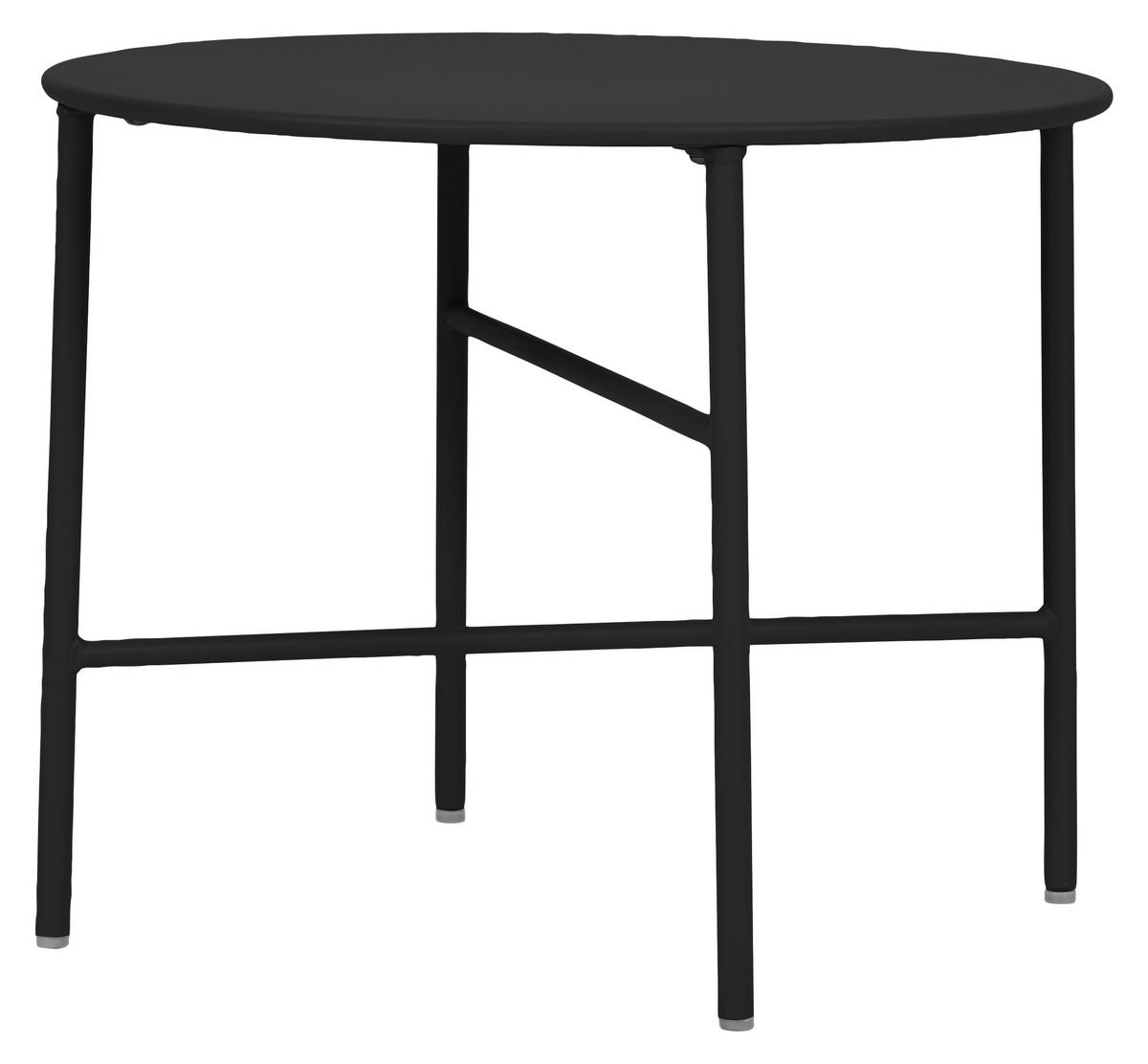 GARTENTISCH Schwarz - Schwarz, Holzwerkstoff (50/50/40cm) - ebuy24