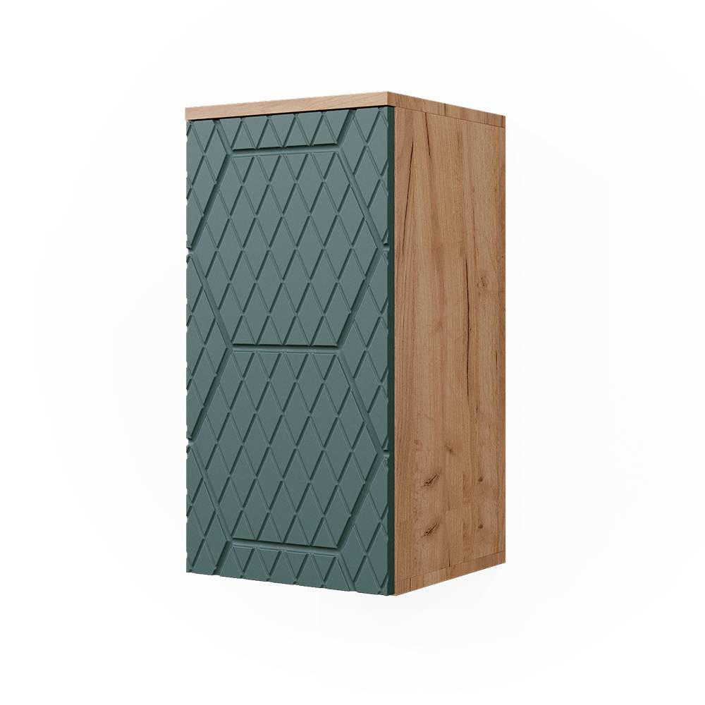 DULAP PENTRU BAIE Irma Stejar verde/Goldkraft 30x59 cm 2 compartimente, baie