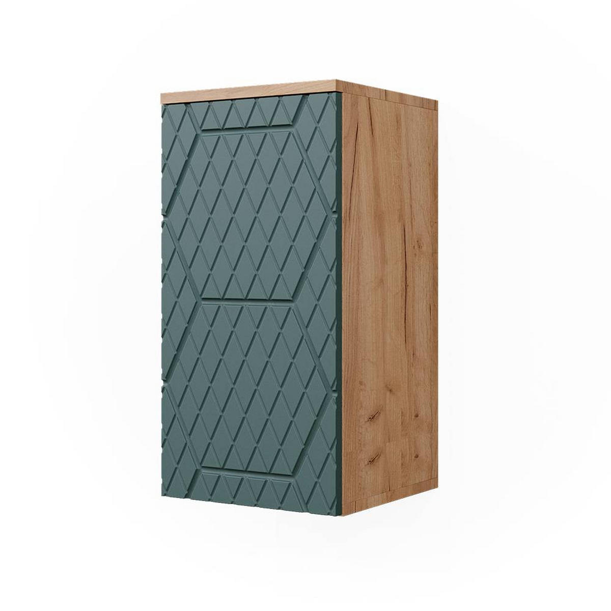 BADSCHRANK Irma Grün 30 x 59 cm 2 Fächer, Badezimmer - Grün, Holzwerkstoff (30/59/24cm) - Vicco