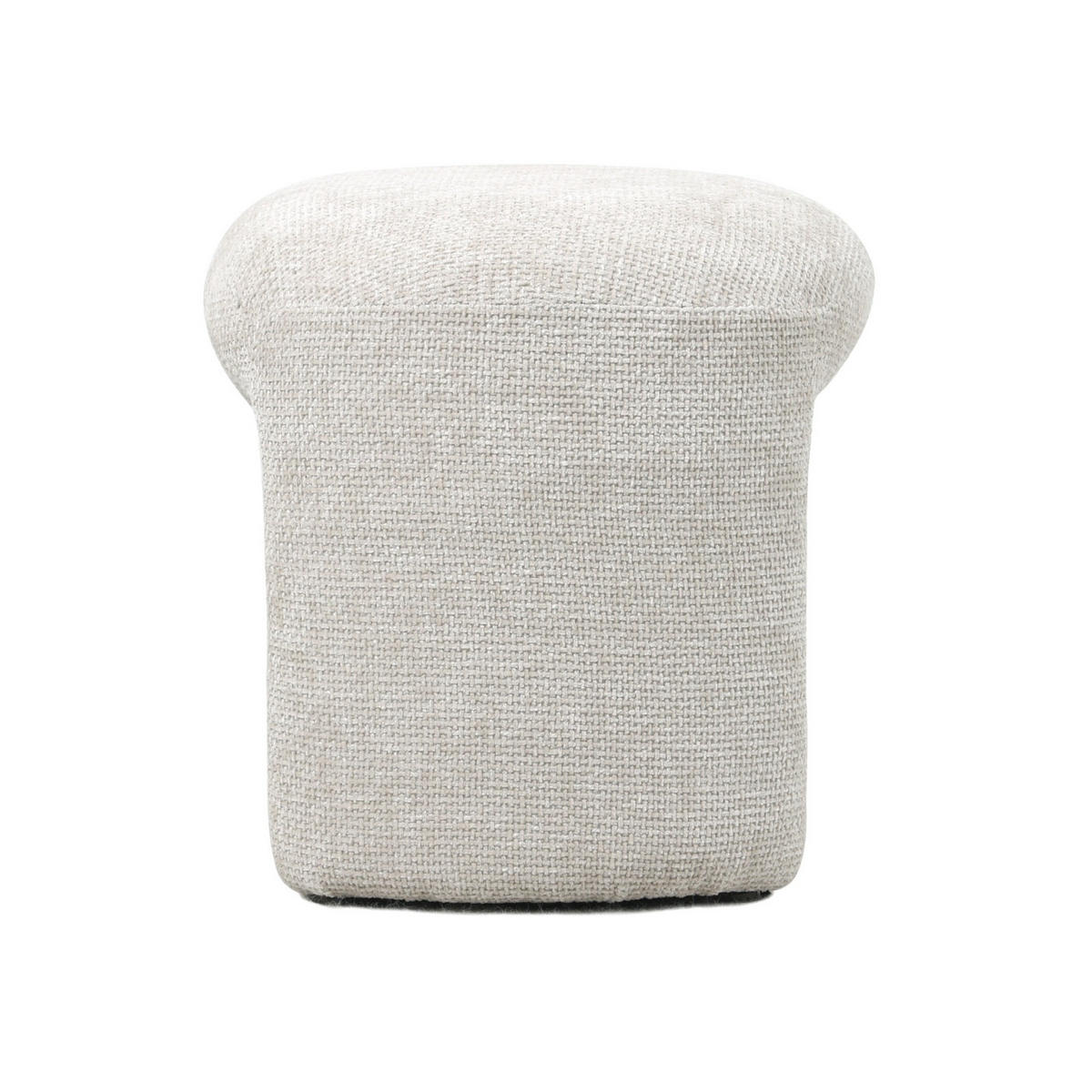 POUF aus Stoff 47x42x42cm, beige - Beige, Textil (47/42/42cm) - Giga Meubel
