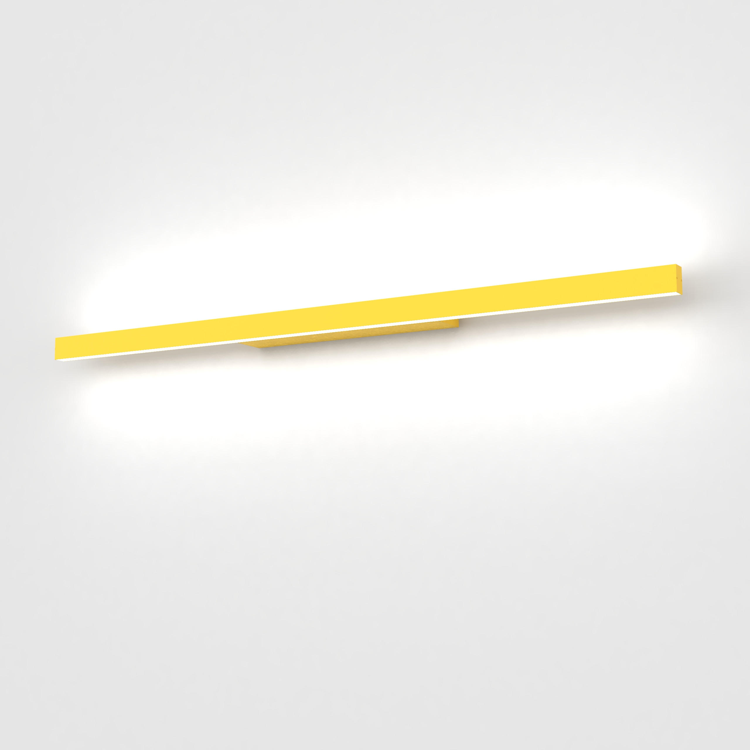 LED-WANDLEUCHTE - Gelb, Metall (90/3.1/7cm) - Lumicom