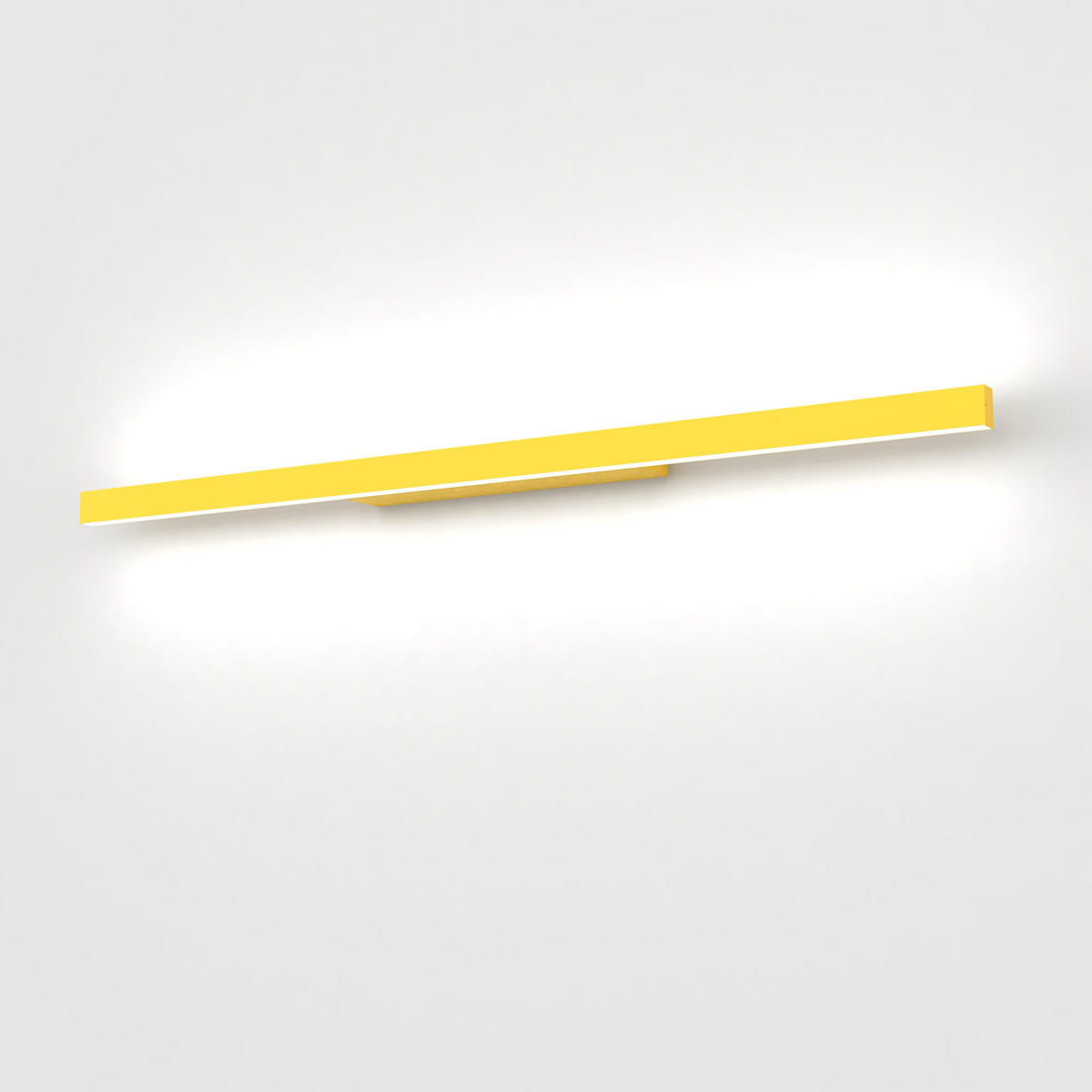 LED-WANDLEUCHTE - Gelb, Metall (90/3.1/7cm) - Lumicom