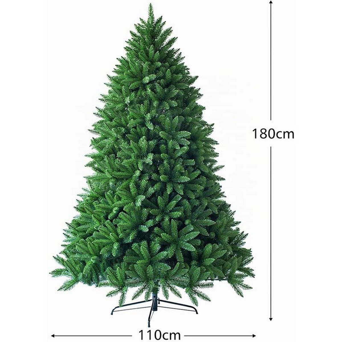 WEIHNACHTSBAUM mit 11 Lichtmodi und 5 Farbwechseln 210CM Grün - Grün, Metall (210cm) - COSTWAY