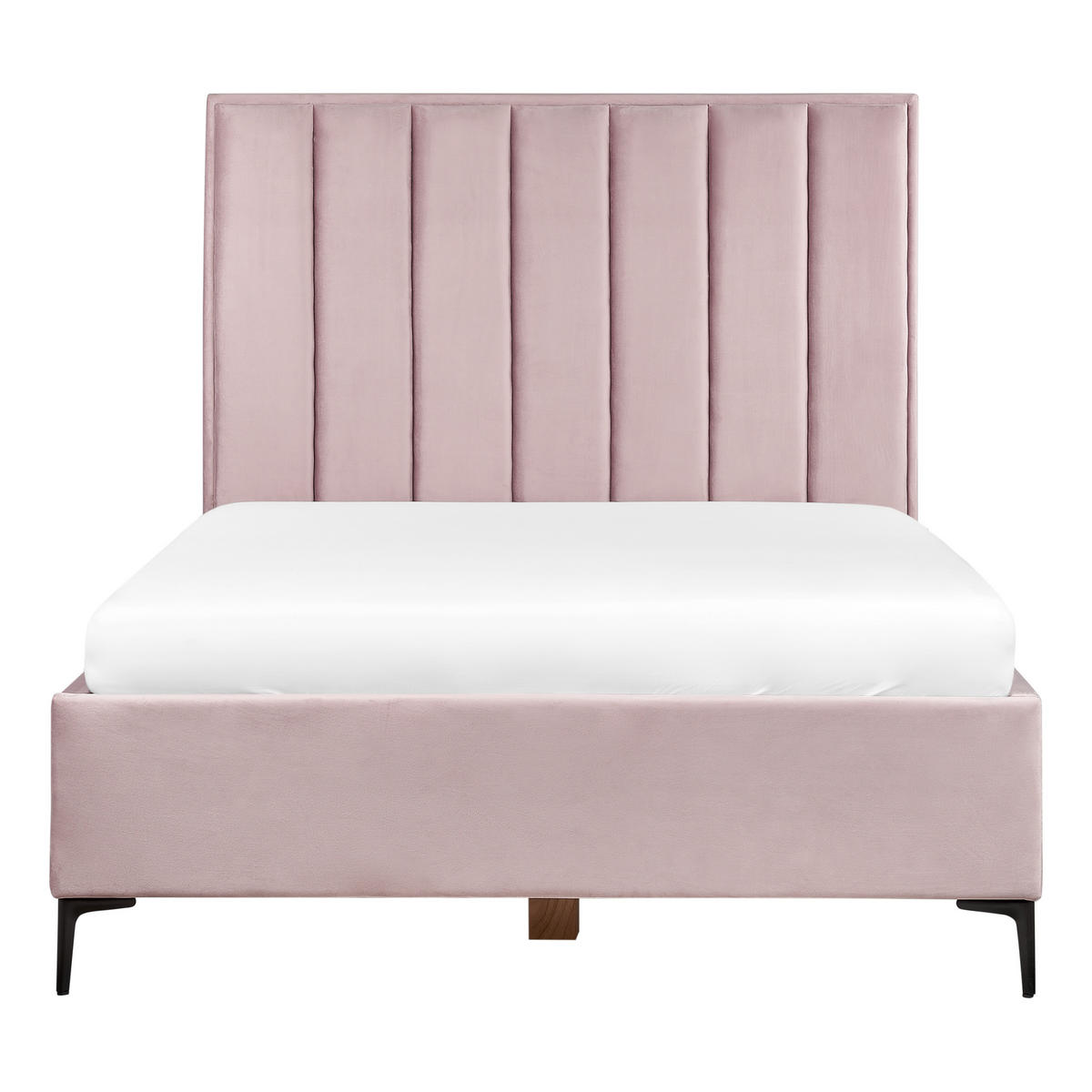 POLSTERBETT 140x200 cm Rosa Sezanne - Pink, Textil (140/200cm) - Beliani