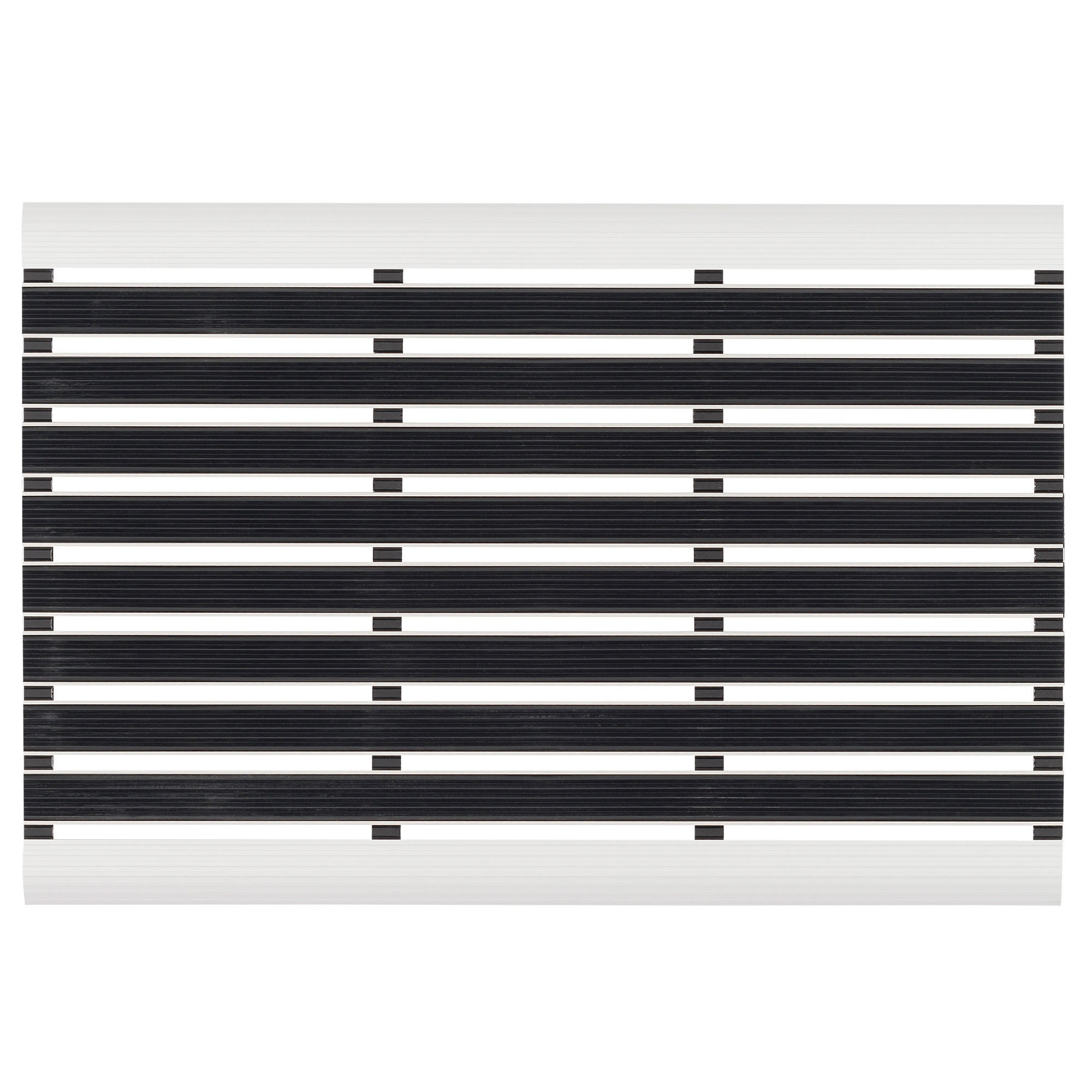 FUSSMATTE SAUBERLAUF ALUMINIUM KLEENY - Schwarz, Kunststoff (40/60cm) - Pergamon