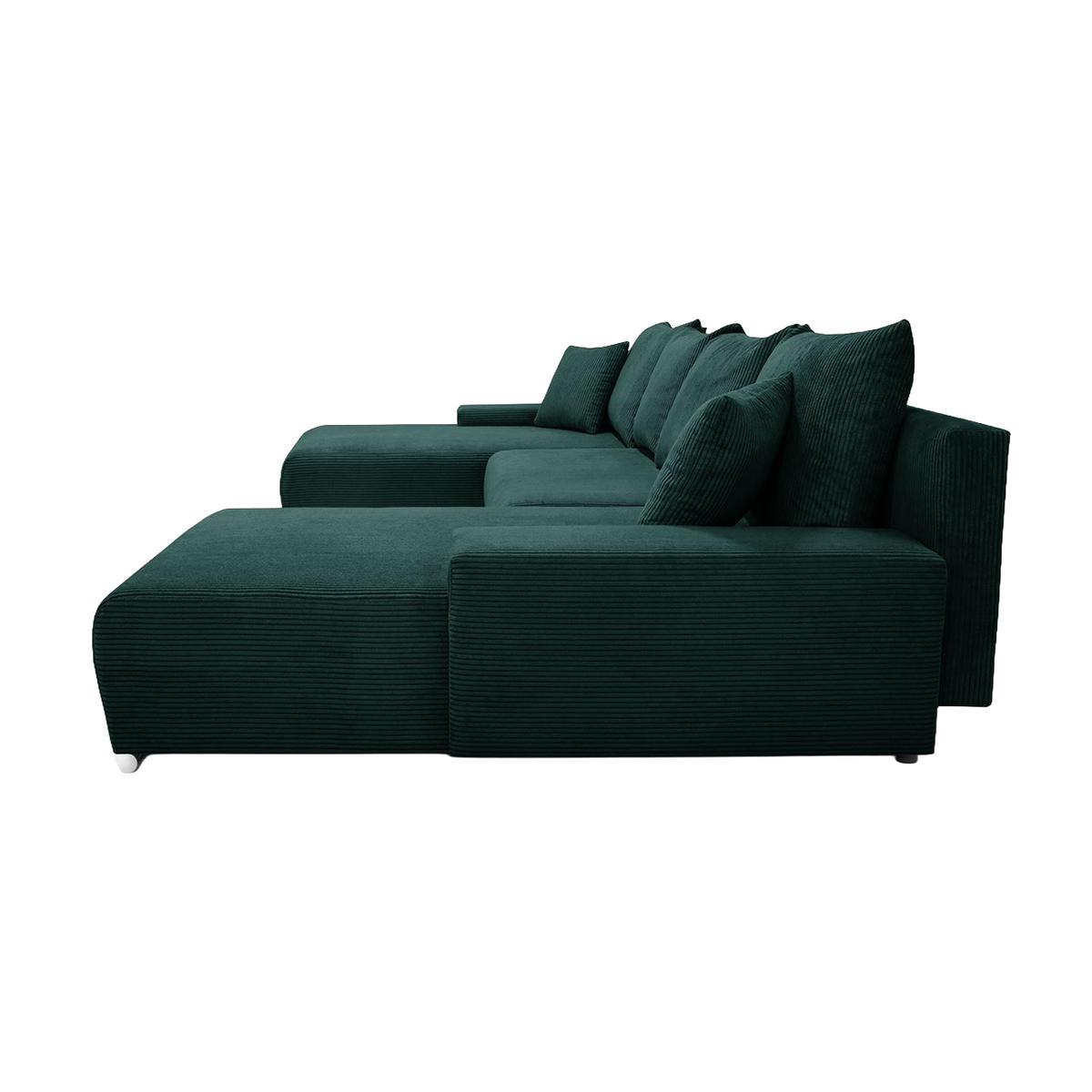 ECKSOFA Trawanga s funkcí spaní, Zelená - zelená barva, textil (348/188cm) - Fedve