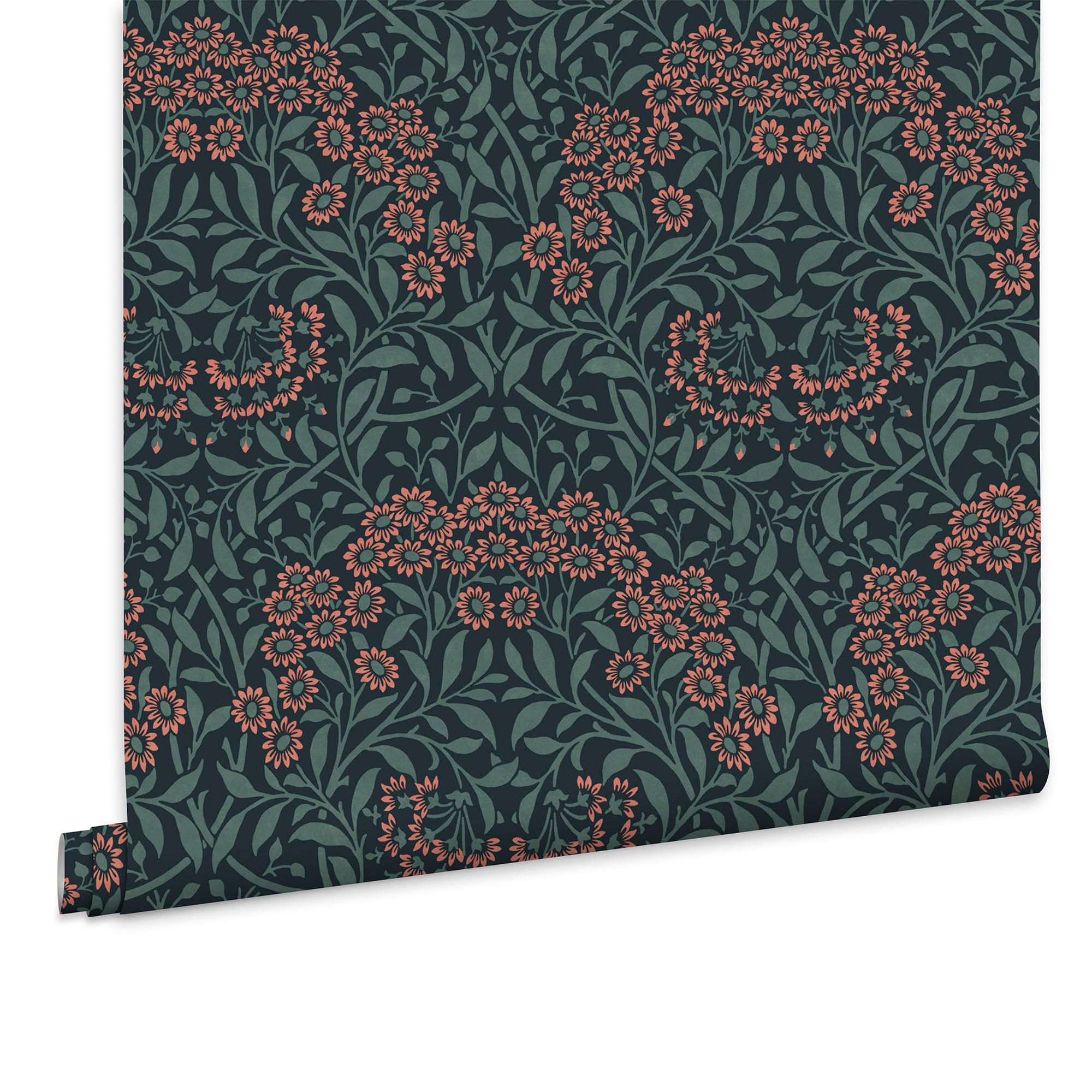 VLIESTAPETE Herbstaster 1000x52cm - Blau, Papier/Kunststoff (52/1000cm) - William Morris at Home