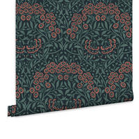 VLIESTAPETE Herbstaster 1000x52cm - Blau, Papier/Kunststoff (52/1000cm) - William Morris at Home