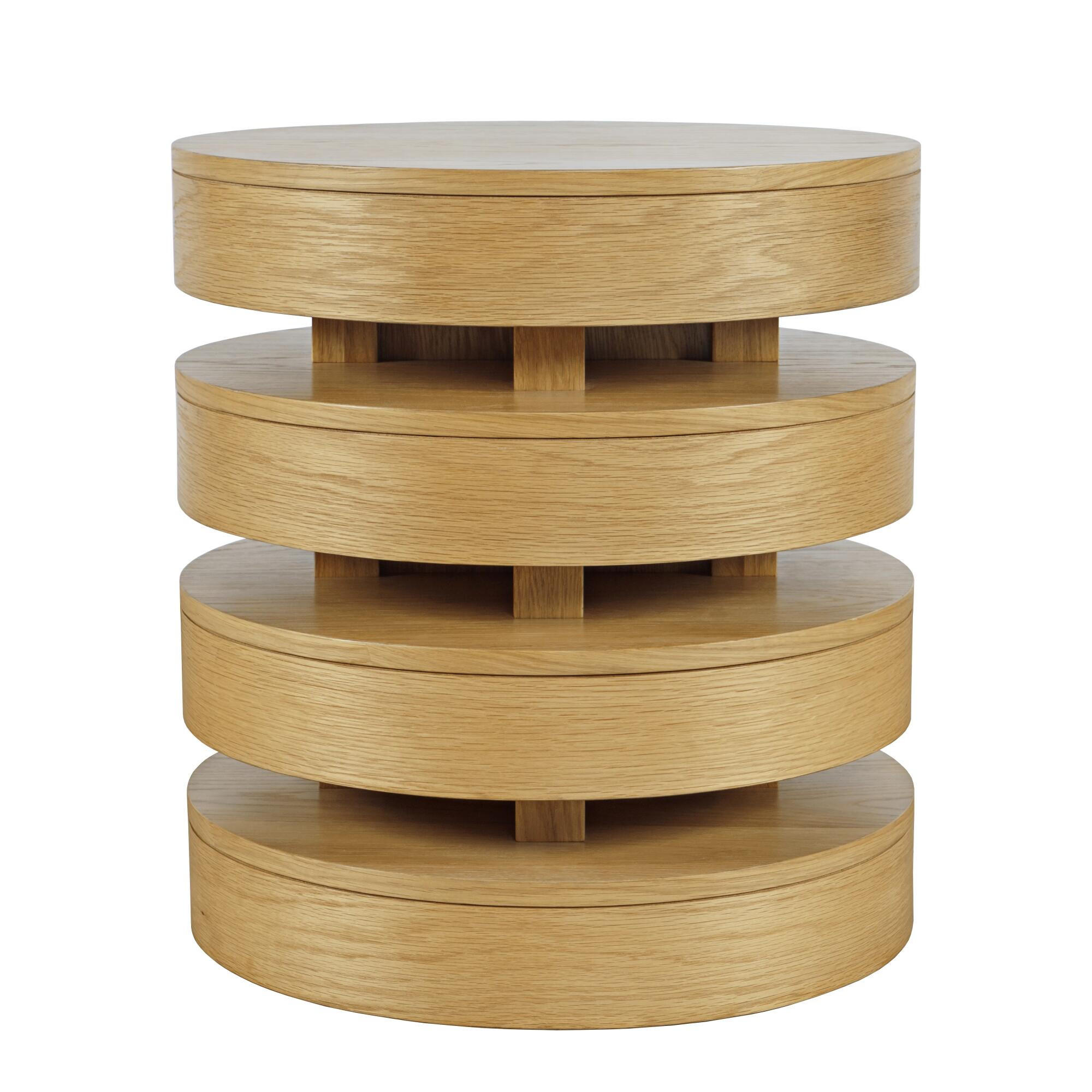 BEISTELLTISCH AVOLA Beige 56x56x61 cm - Beige, Holz (56/56/61cm) - FURNLUX