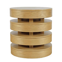 BEISTELLTISCH AVOLA Beige 56x56x61 cm - Beige, Holz (56/56/61cm) - FURNLUX