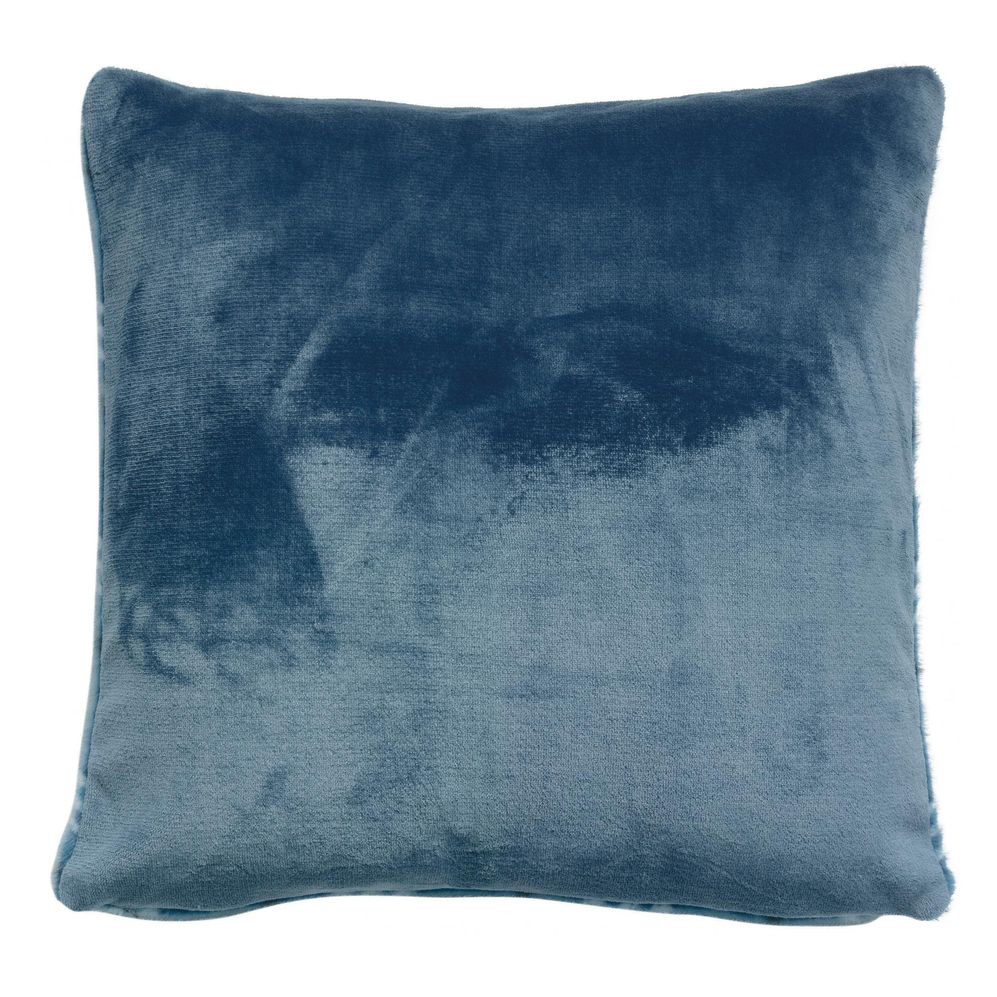 KISSEN Luba tintenblau 45 x 45 cm - Dunkelblau, Textil (45/45cm) - Vivaraise