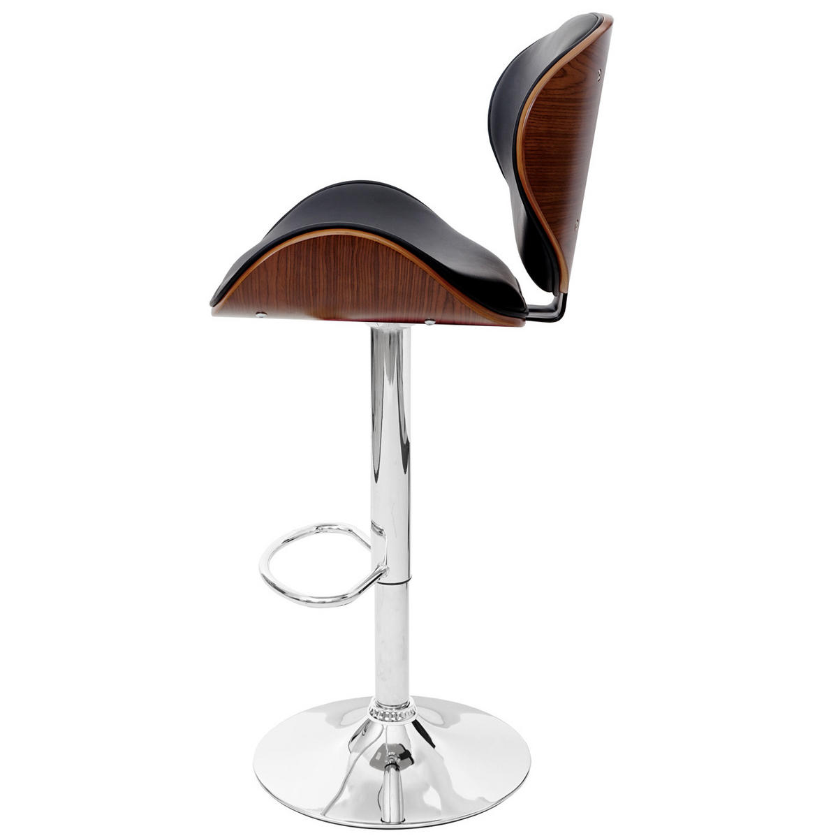 BARHOCKER Schwarz, Braun - Schwarz/Braun, Textil (49/116/47cm) - MCW