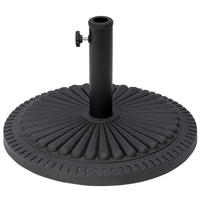 SONNENSCHIRMSTÄNDER 14 kg Ø49 cm Zement rund - Schwarz, Kunststoff (49/49cm) - Fortuna Lai
