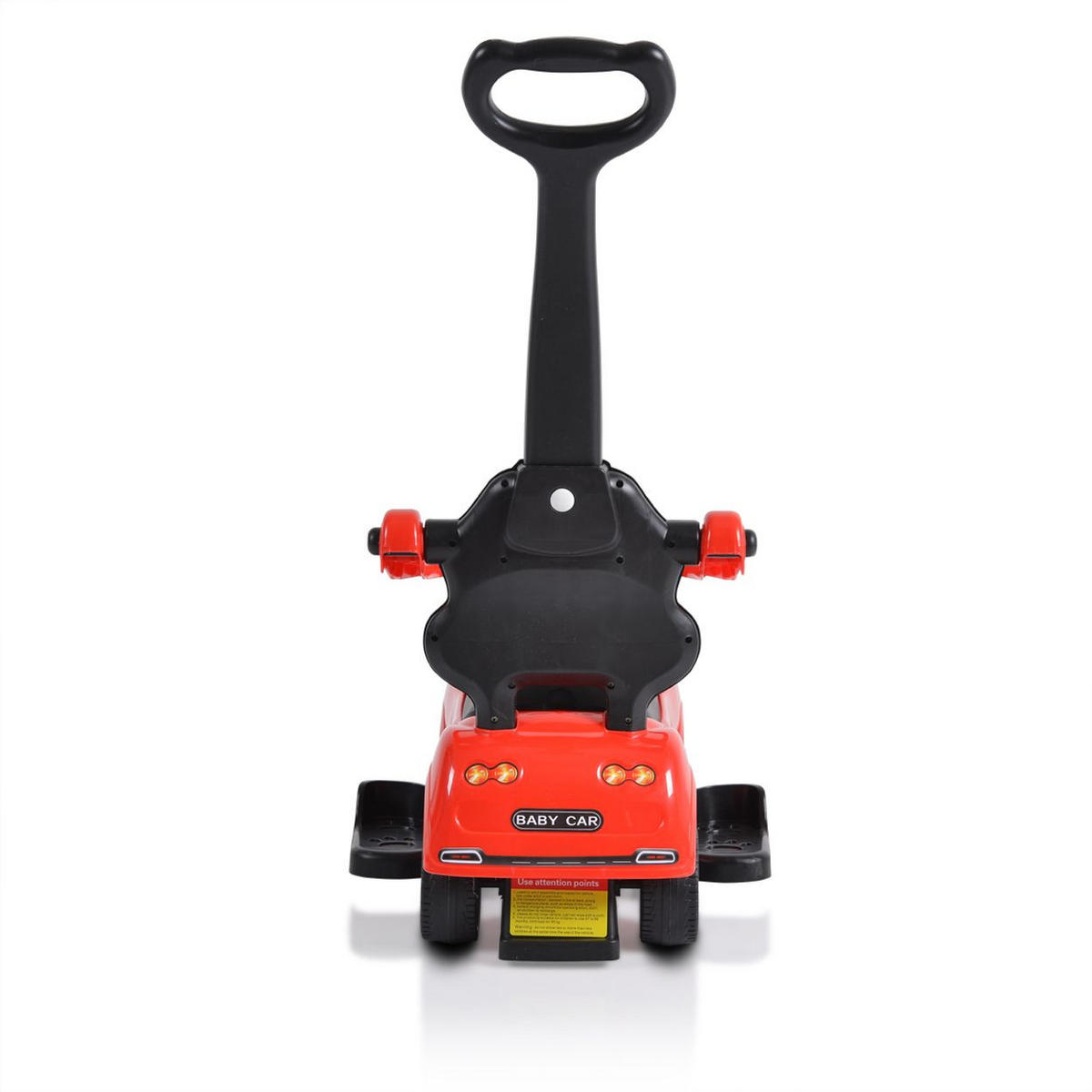 RUTSCHER 2 in 1 Rider 208 rot Rutscher mit Griff, Lehne, Bügel, Fußstütze - Rot, Kunststoff (79/43/90cm) - Moni