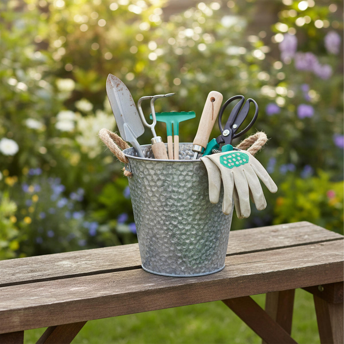 6ER Blumentopf-Set - Silberfarben, Textil/Metall (16cm) - Relaxdays