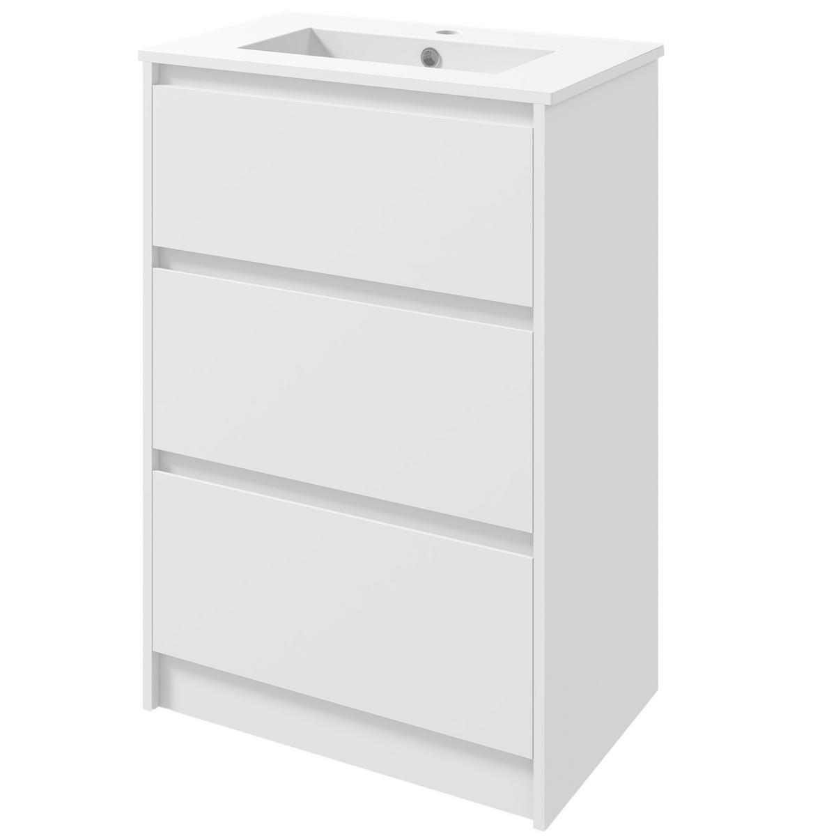 HÄNGESCHRANK Weiß 1 Stück - Weiß, Kunststoff (61/88/37cm) - GiPP