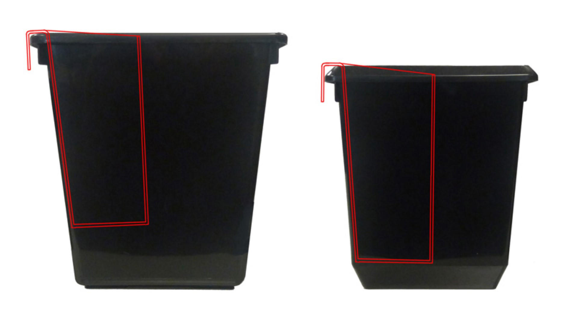 PAPIERKORB Für Kegelförmigen 26,5x15x24 cm Kunststoff Grau - Grau, Metall (15/26.5/24cm) - PROREGAL