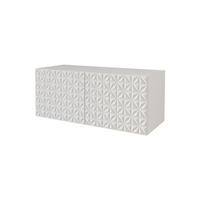 LOWBOARD VIRA-W 100x40x41 cm - Weiß - Weiß, Holzwerkstoff (100/40/41cm) - ALTDECOR