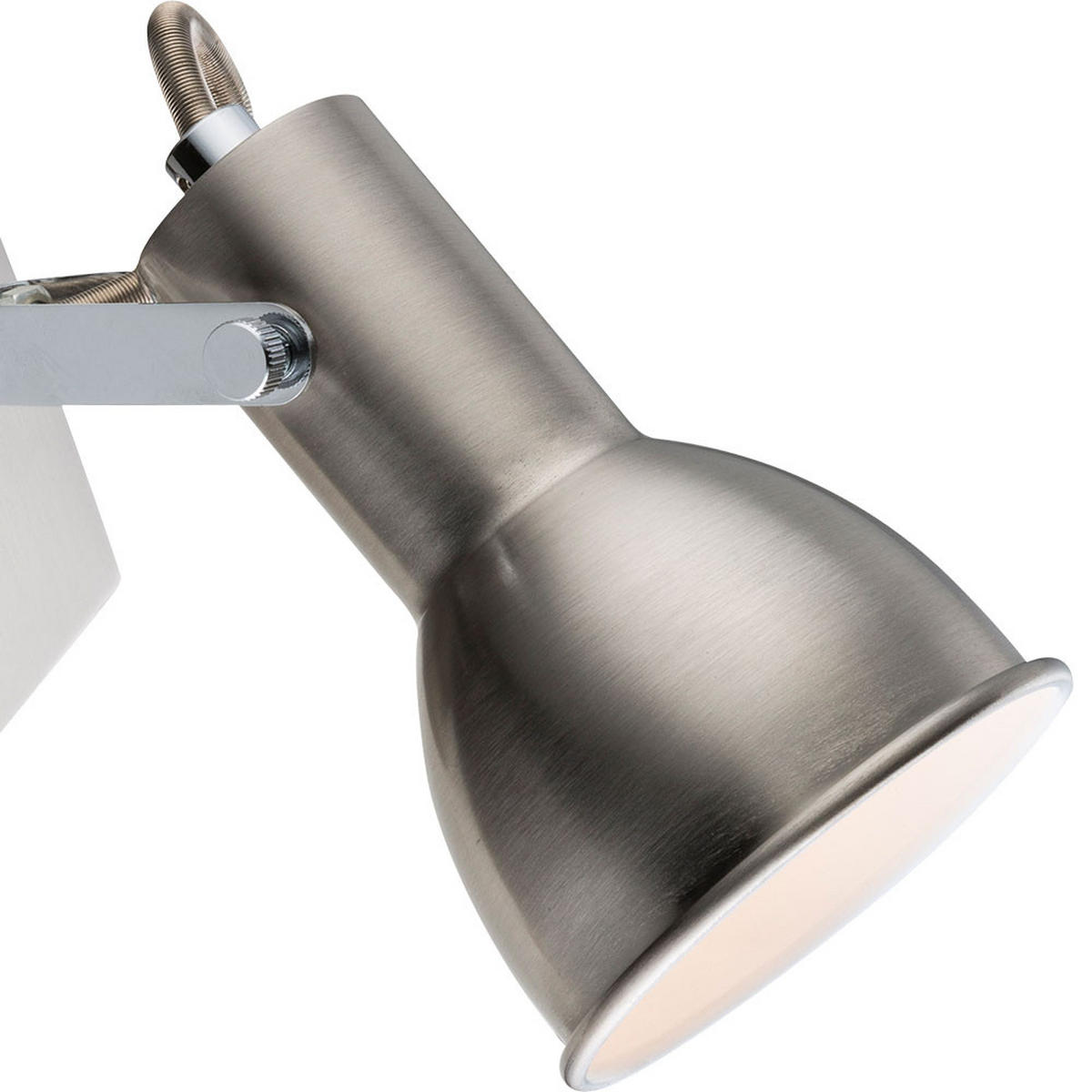 WANDLEUCHTE Metall Silber beweglicher Spot - Silberfarben, Metall (8/15.5/14cm) - Globo Lighting