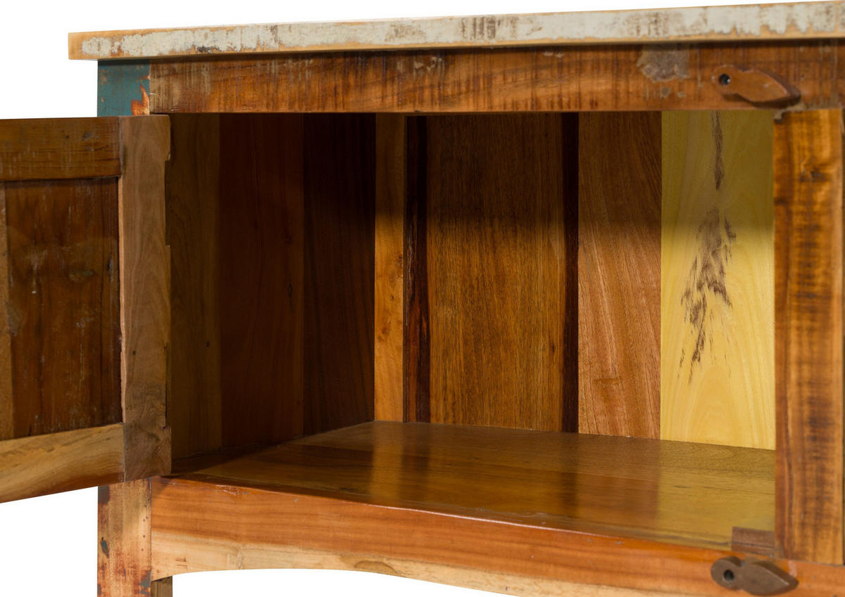 TV-BOARD Altholz 240x40x50 mehrfarbig lackiert NATURE OF SPIRIT #43 - Multicolor, Holz (240/50/40cm) - Massivmoebel24