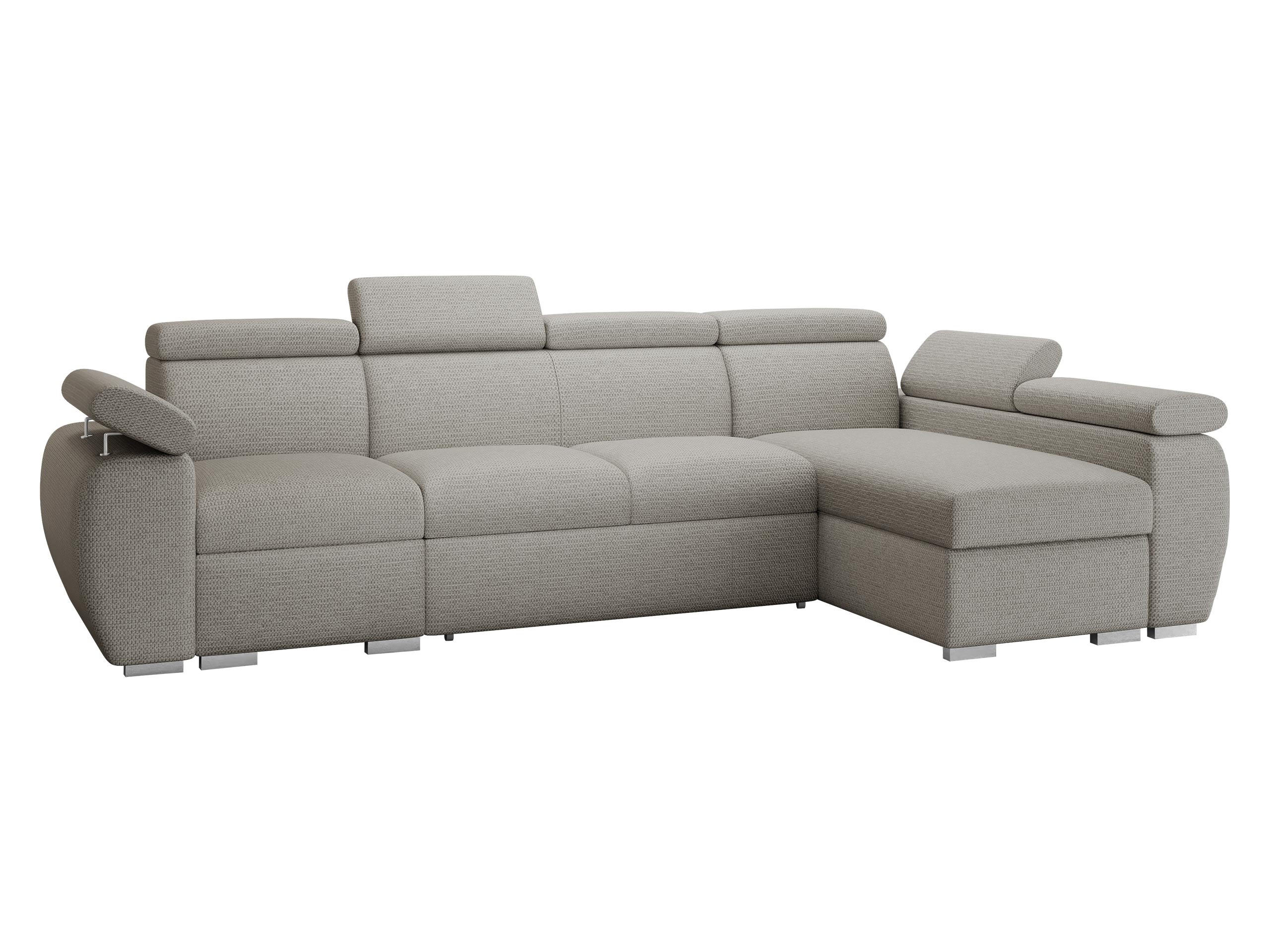 ECKSOFA Boston LCP, Seite: Rechts 1P(65)+2R+LCP - Silberfarben, Holz/Textil (320/170cm) - MIRJAN24