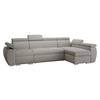 ECKSOFA Boston LCP, Seite: Rechts 1P(65)+2R+LCP - Silberfarben, Holz/Textil (320/170cm) - MIRJAN24