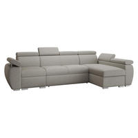 ECKSOFA Boston LCP, Seite: Rechts 1P(65)+2R+LCP - Silberfarben, Holz/Textil (320/170cm) - MIRJAN24