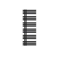 KOUPELNOVÝ radiátor Iron EM 500x1400 černý - černá, kov (50/140/3cm) - LuxeBath