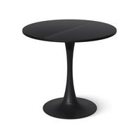 ESSTISCH Carl Schwarz 80 x 80 cm - Schwarz, Holzwerkstoff (80/80/73cm) - Vicco