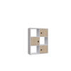 BÜCHERREGAL Tilton Weiss Eiche - Eichefarben/Weiß, Holzwerkstoff (25/93/72cm) - Decorotika
