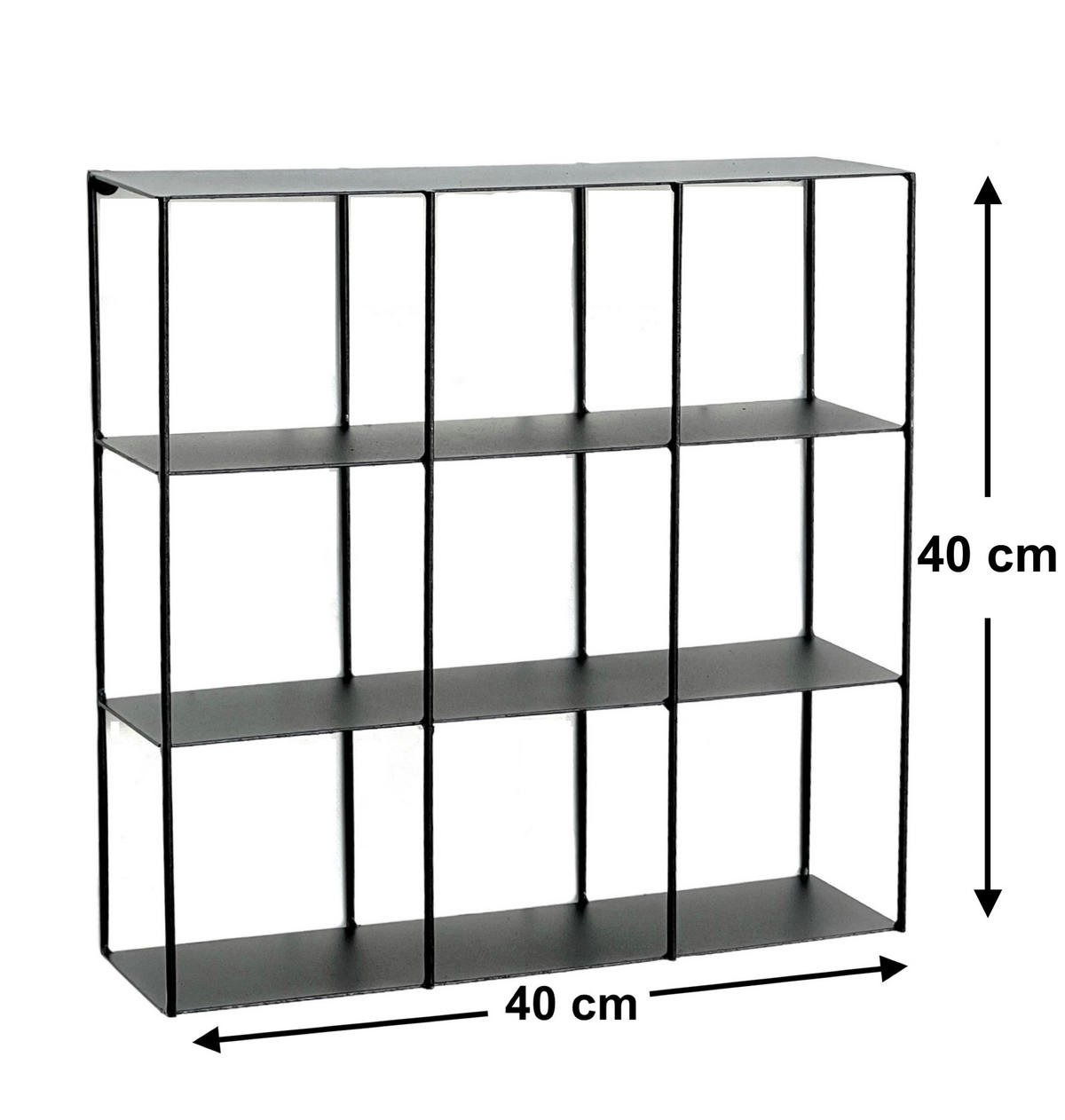 TOILETTENPAPIERHALTER Wand Tic Tac Toe Metall Schwarz 40/10/40 cm - Schwarz, Metall (40/40/10cm) - DanDiBo