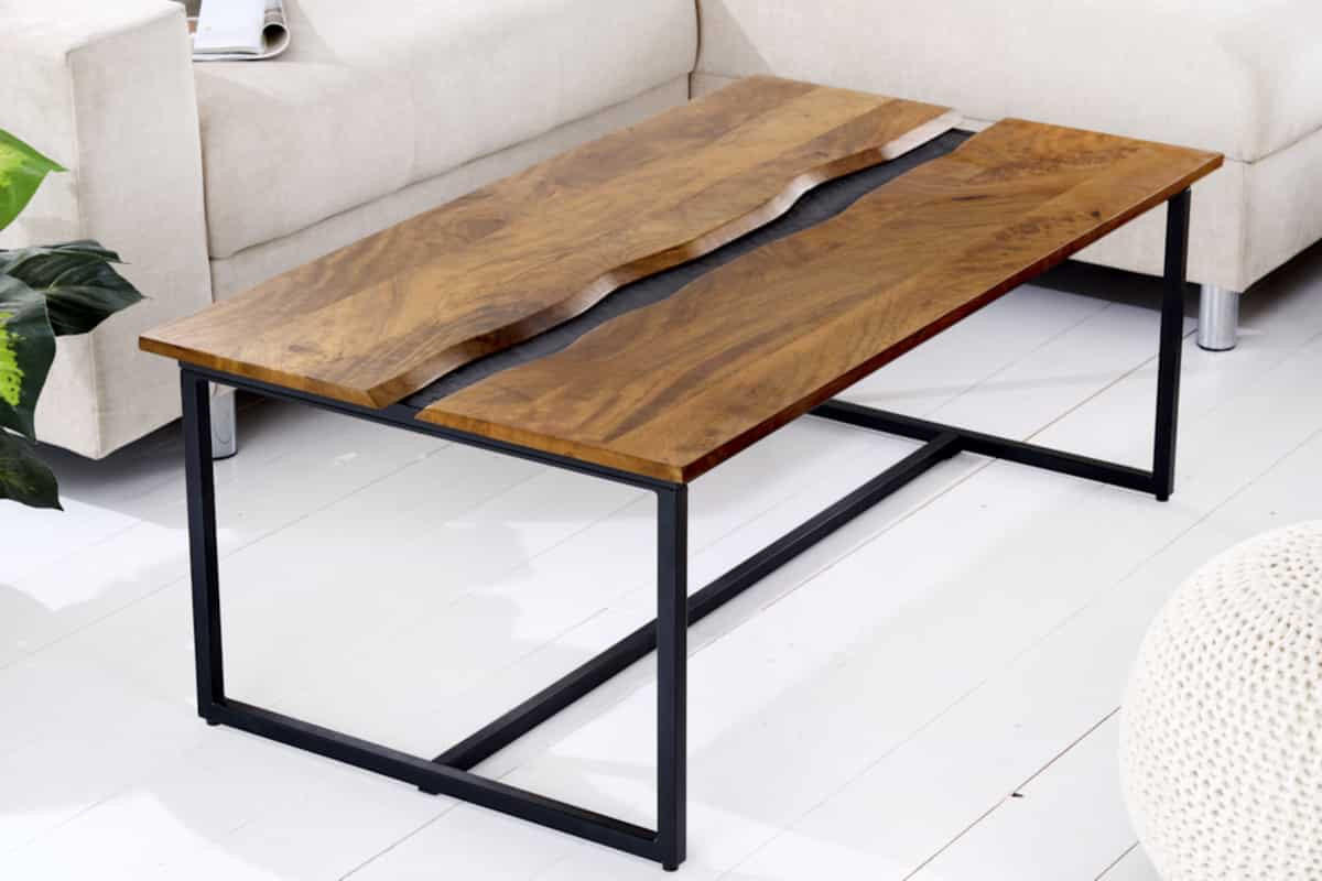 COUCHTISCH AMAZONAS Mango rechteckig Natur 110cm - Braun, Holz/Metall (60/110/40cm) - riess-ambiente