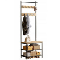 GARDEROBE, braun 178/32/64 cm - Braun, Holzwerkstoff (64/178/32cm)