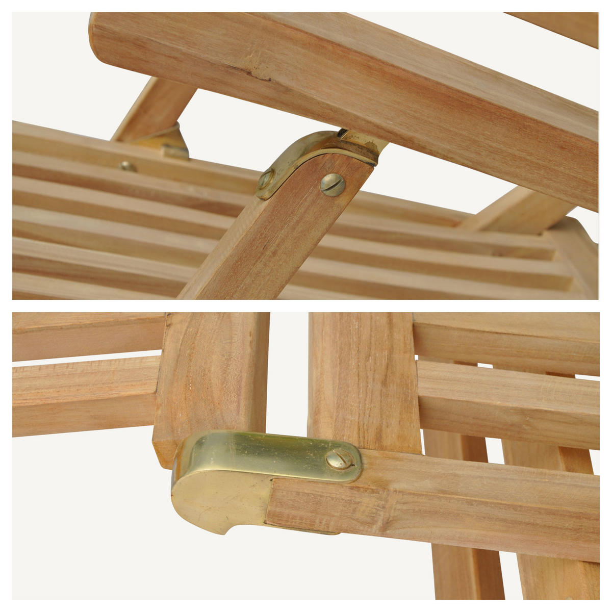 LIEGESTUHL Lombok - Braun, Holz (62/83/153cm) - Happy Garden