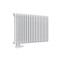 HEIZKÖRPER D-Profil Vertikal Glänzend Weiß 60/84 cm - Weiß, Metall (84/60/13cm) - EMKE