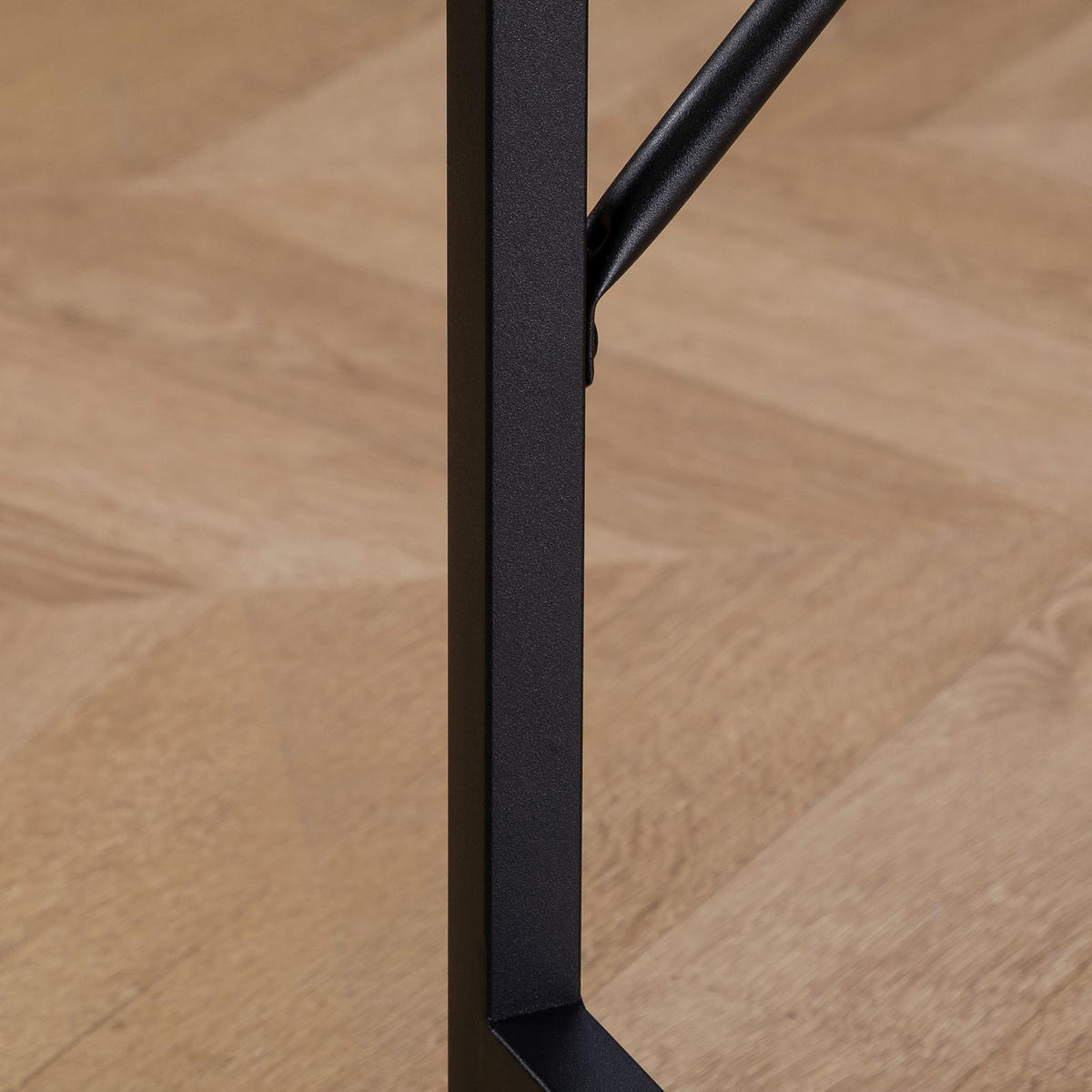 SCHREIBTISCH PALE - Schwarz, Holzwerkstoff/Metall (48/95/76cm) - IDIMEX