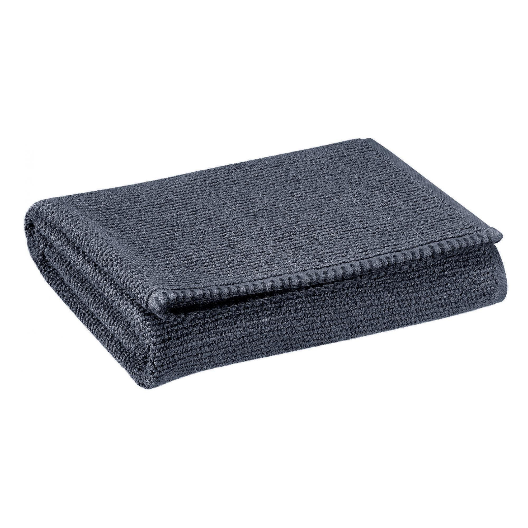 HANDTUCH Bora umbra 50 x 100 cm - Dunkelgrau, Textil (50/100cm) - Vivaraise