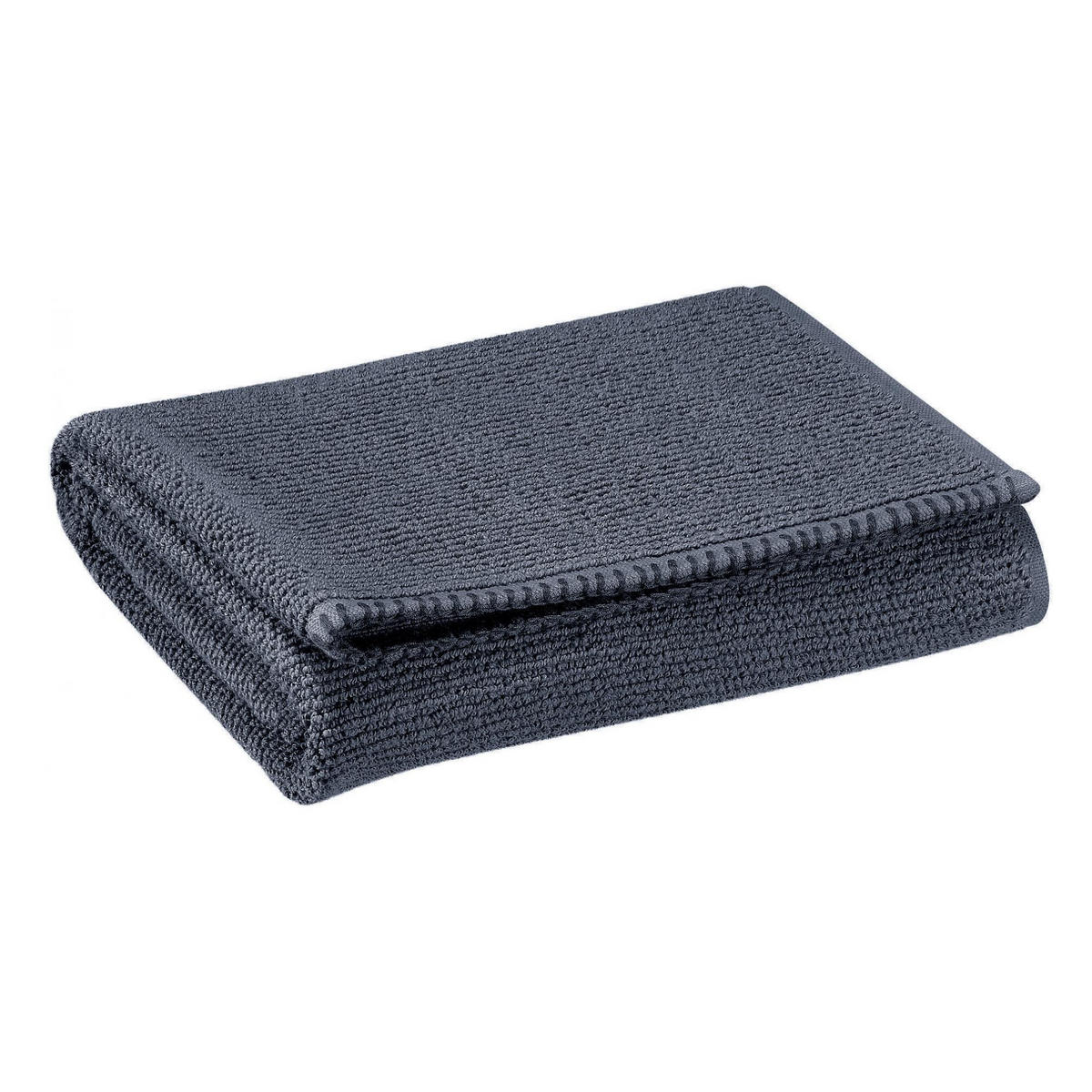 HANDTUCH Bora umbra 50 x 100 cm - Dunkelgrau, Textil (50/100cm) - Vivaraise