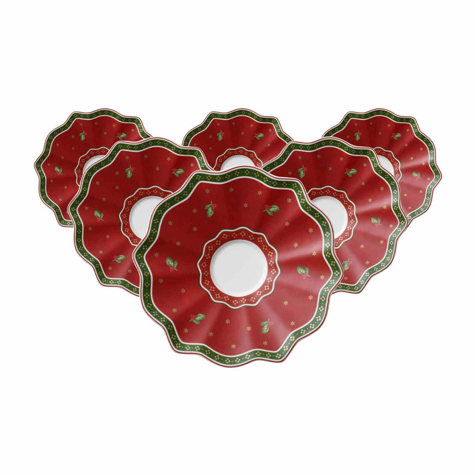 MILCHKAFFEEUNTERTASSEN Toy's Delight bunt ø 19 cm 6er Set - Multicolor, Keramik (19cm) - Villeroy & Boch
