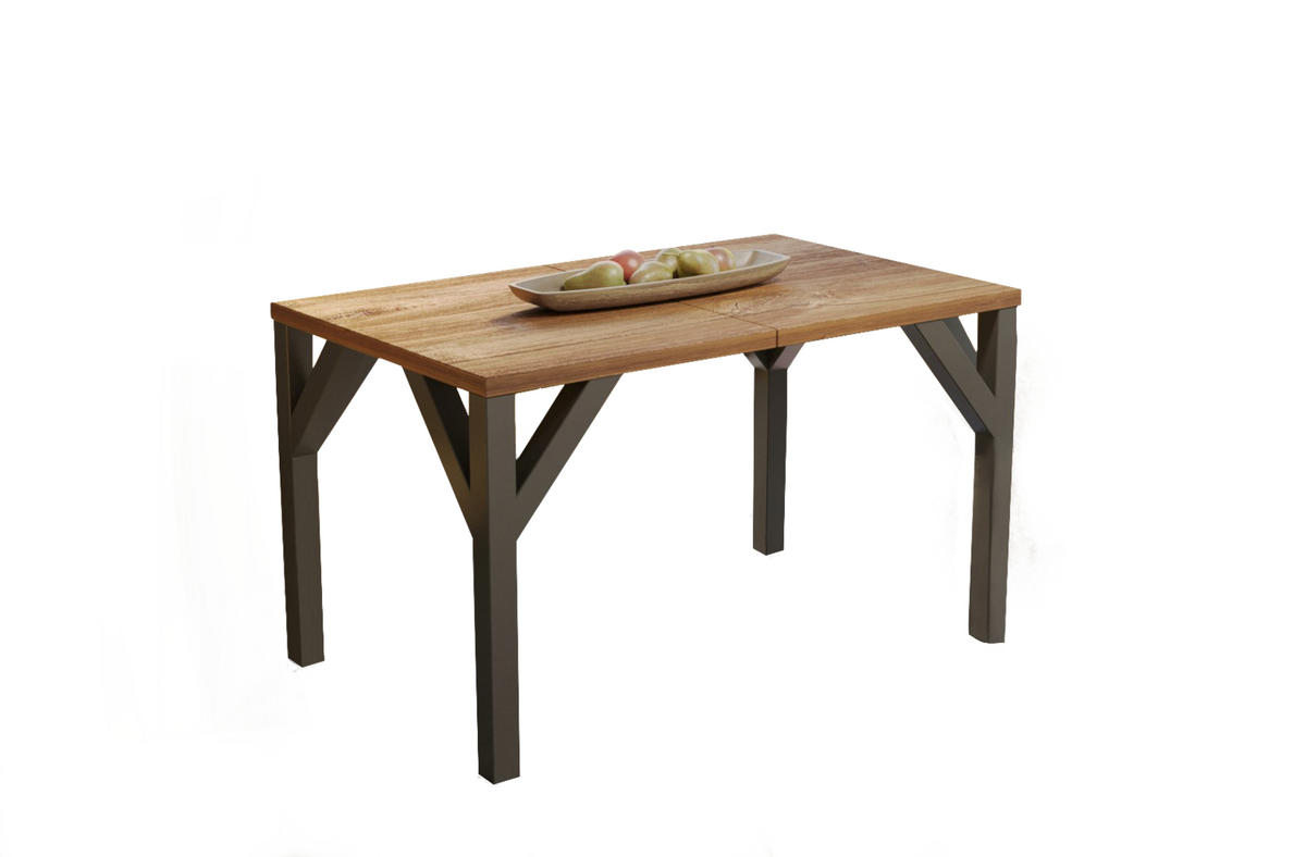 ESSTISCH Baltika ausziehbar bis 185 cm - Eiche San Remo, Holzwerkstoff (130/90/75cm) - Endo-Moebel
