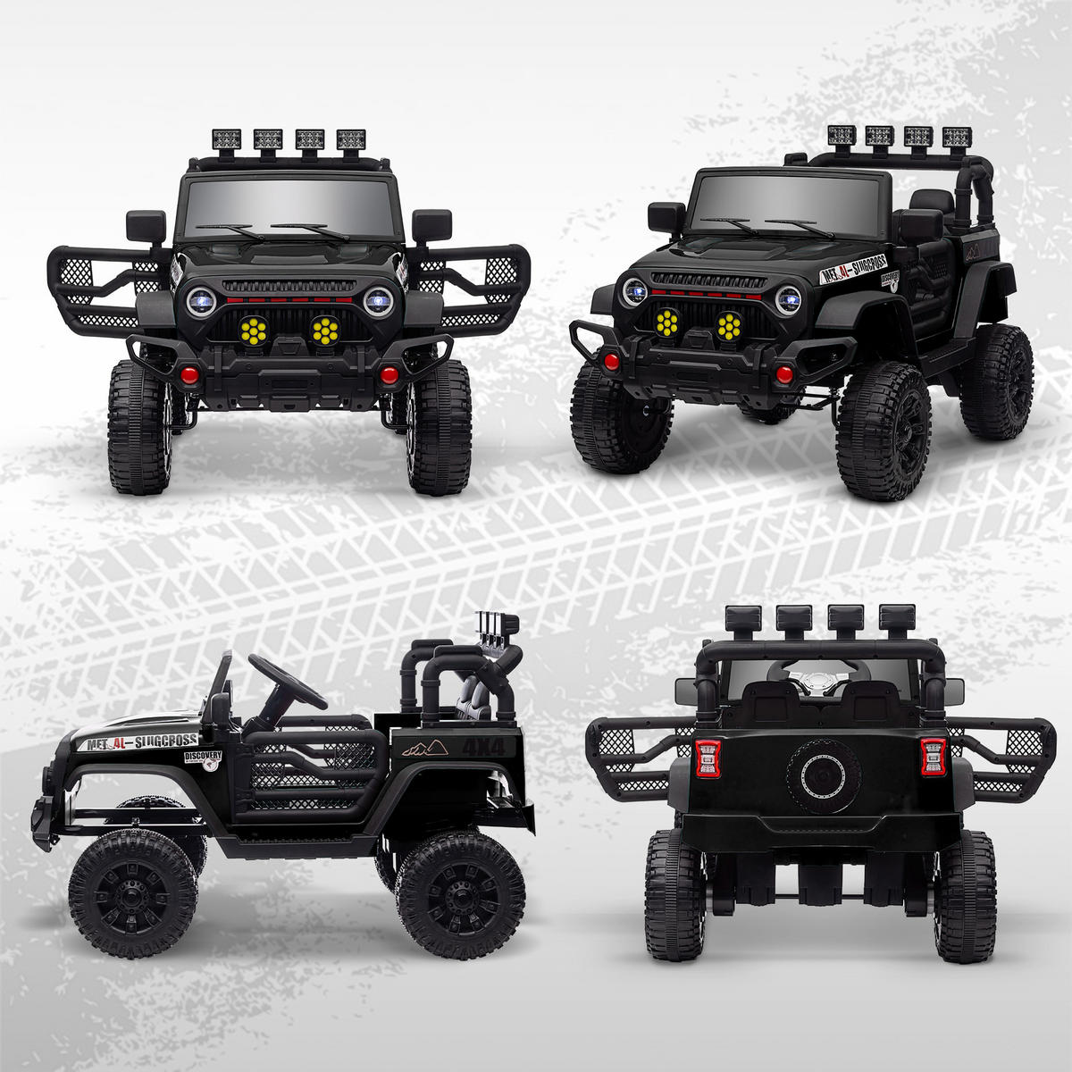 ELEKTRO-UTV DE-13143 2,4G Fernbedienung Schwarz - Schwarz, Kunststoff (100/63/65cm) - ComfortXL
