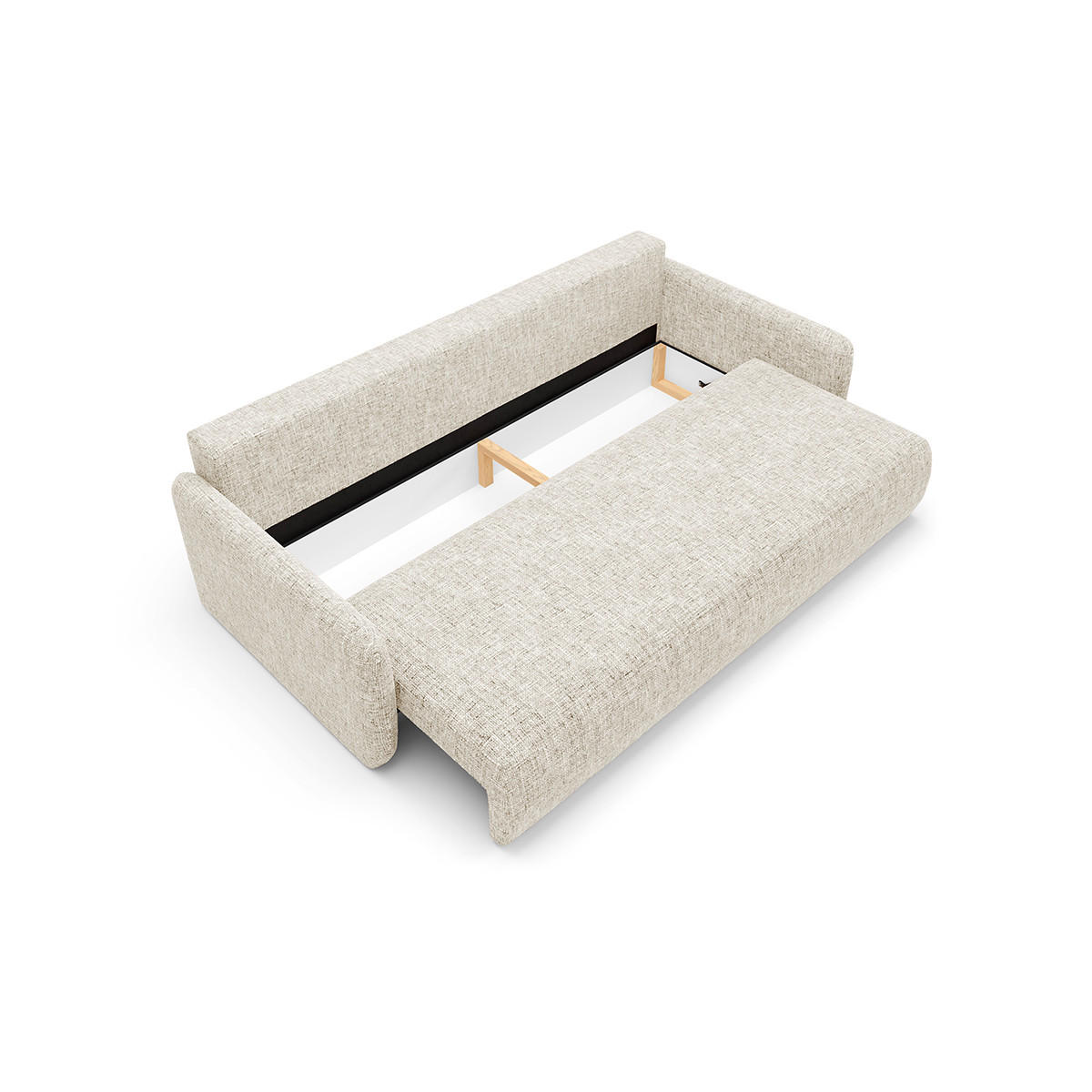SOFA Lazare 3 Sitzplätze Weiß - Weiß, Holz (217/86/102cm) - Petits-meubles