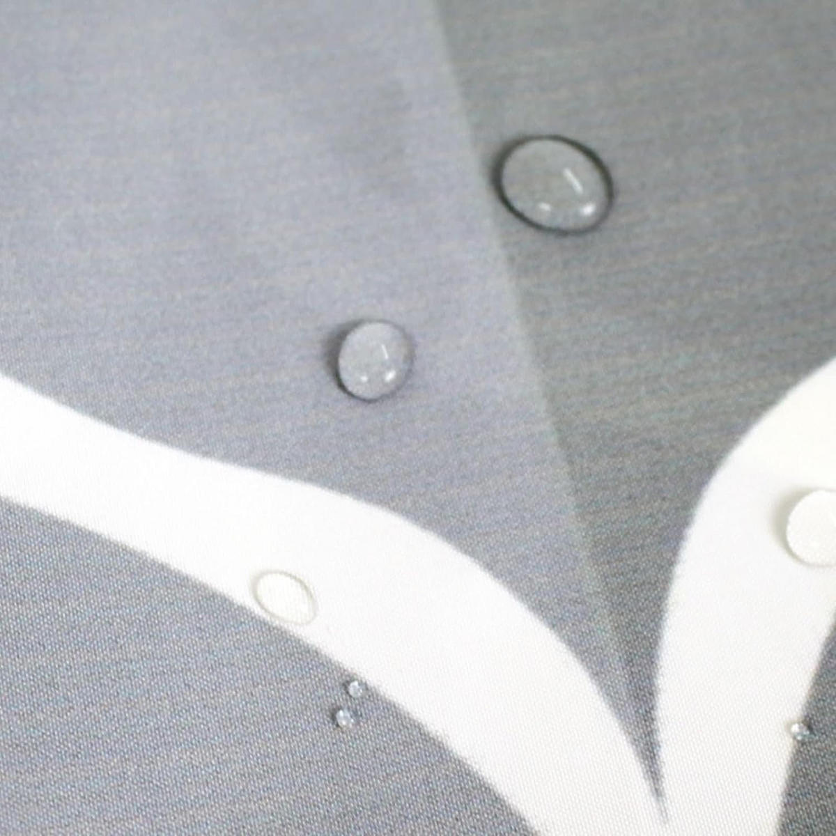 DUSCHVORHANG Schwarz Tropfen Muster 80 x 180 cm Polyester Badezimmer - Grau, Textil (180/80cm) - MCBOSON