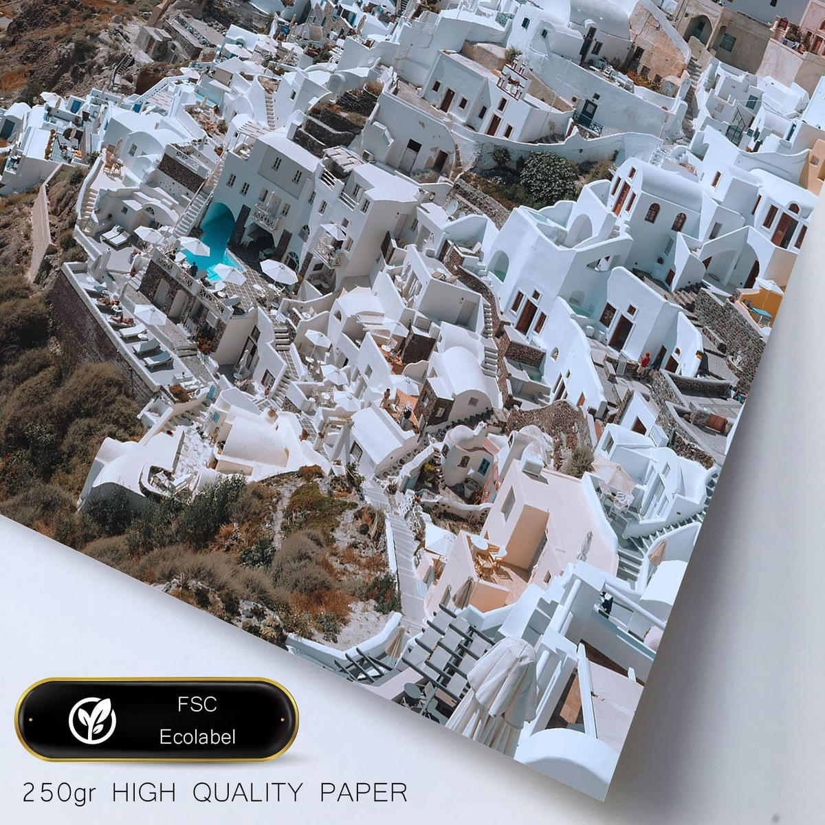 POSTER Set Mit 6 Griechenland Wandbild A3 & A4 Rahmenlos - Klar, Papier (29/3cm) - Nacnic