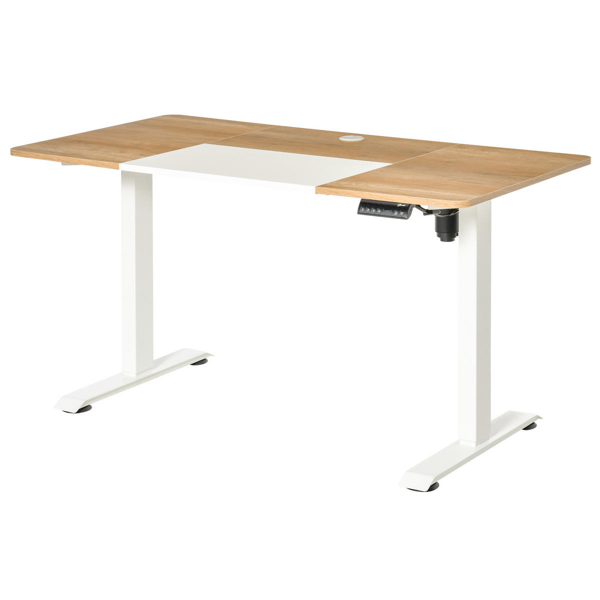 BÜROTISCH Natur+Weiß 1 Stück - Multicolor, Holzwerkstoff (120/55/116cm) - GiPP