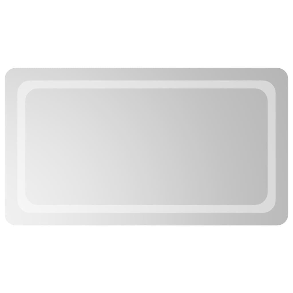 LED-BADSPIEGEL 50x90 cm - Transparent, Glas (50/90/90cm) - furnicato