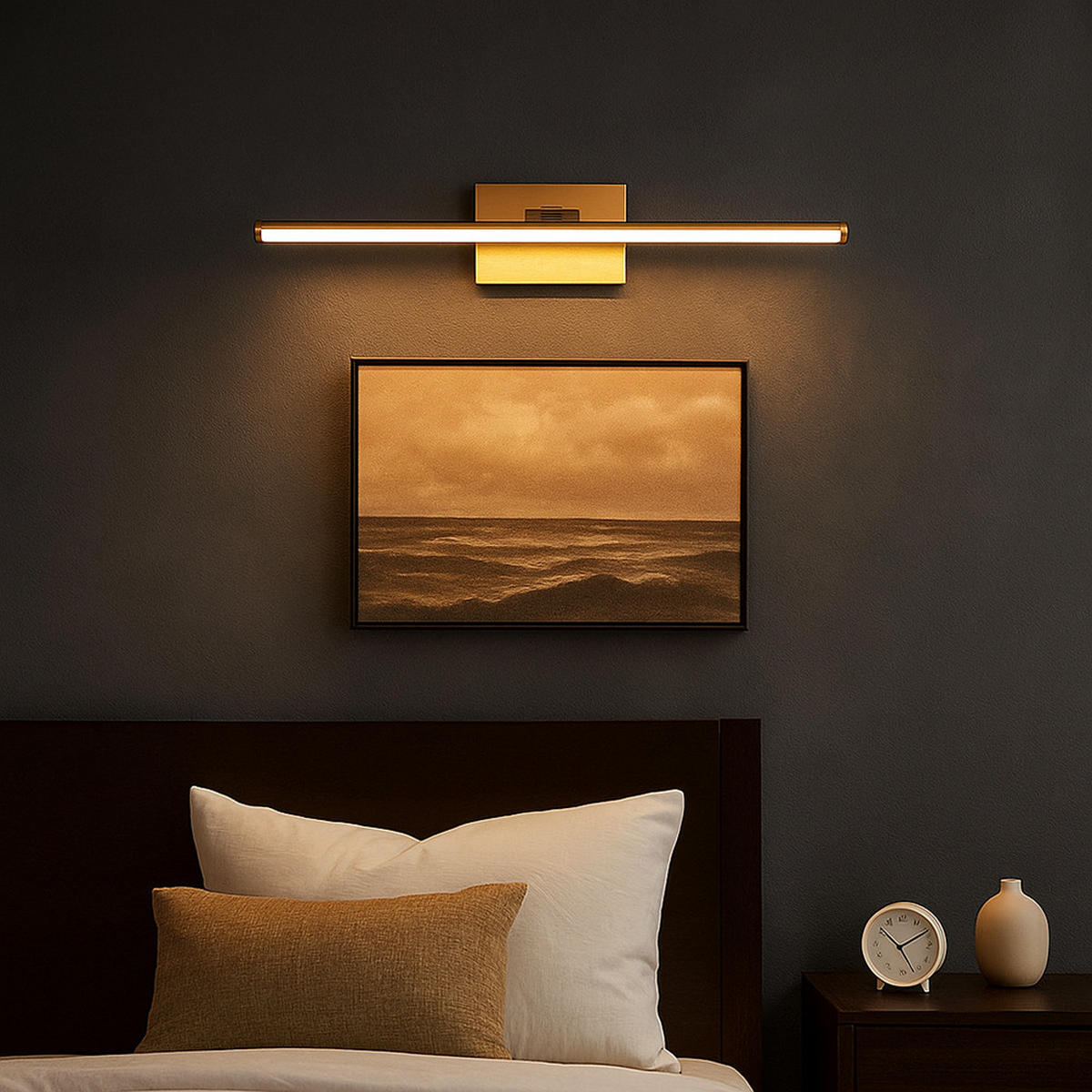 LED WANDLEUCHTE Jamie Messing Matt - Messingfarben, Metall (40/7.5/40cm) - Globo Lighting
